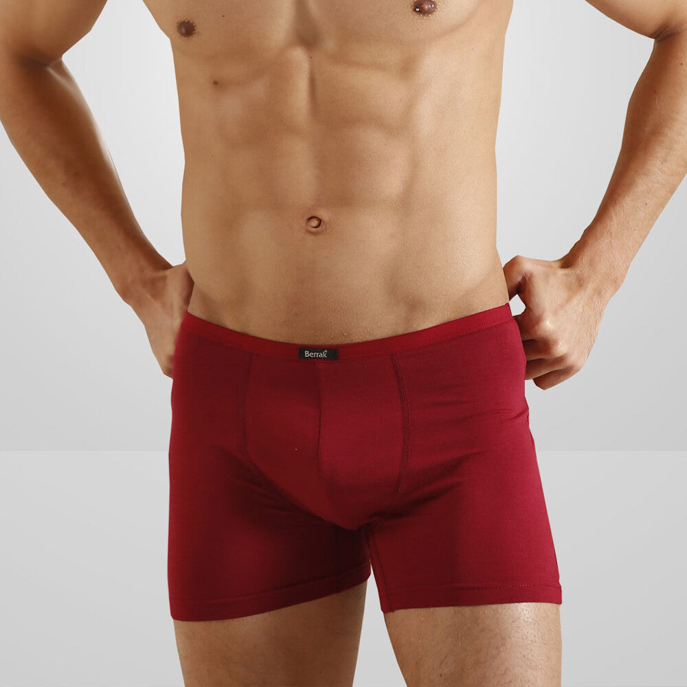 Berrak 4488 Erkek Modal Boxer - Bordo - L